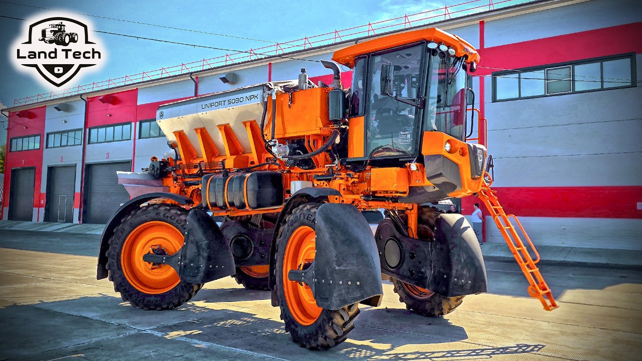 Кадр обзора JACTO Uniport 5030 NPK на канале LAND TECH