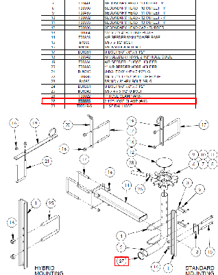 Хомут семяпровода 2 1/2" T00023 (10030868)