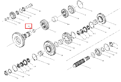 Ведущий вал КПП 240100154785 (LX2004.37.016)