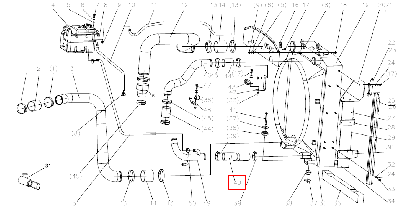 Патрубок радиатора нижний 240100228643 (LX2604D-19A-102)