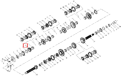 Шестерня 4-й передачи ведомая 240100158806 (LG1504-1-37-115)