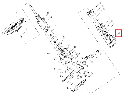 Дозатор рулевой 240100010693 (BZZ1-E160B/FKA-123018)