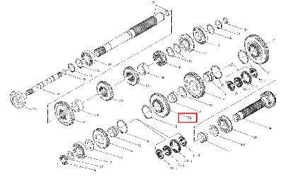 Шестерня 3-й передачи ведомая 240100146830 (1604-1.37B.106-1A)