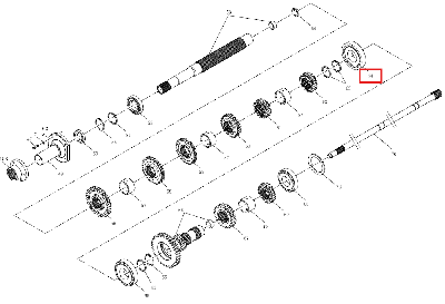 Подшипник первичного вала 210201000388 (7511R(LG1304.37.136))
