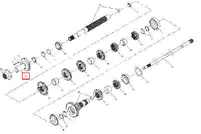 Шестерня 4-й передачи 240100158801 (LG1504-1-37-110)