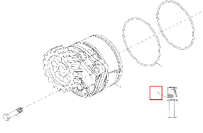 Клапан ограничения давления масляного насоса 240100235746 (6B3L1.412100FE)