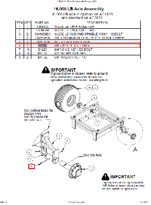 Болт шестигранный 5/8"х6" B1060 AGRO-LIDER