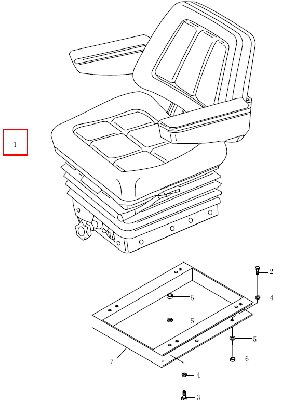 Сиденье 240100010829 (1.85/880808503-E-DS85H/90-2049180)