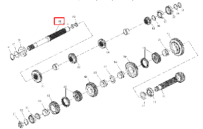 Вал первичный 240100028692 (SZ1304.37.012)