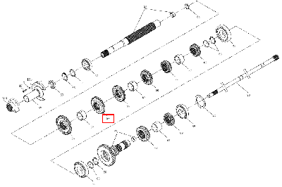 Шестерня КПП ведущая 240100158803 (LG1504-1-37-112)