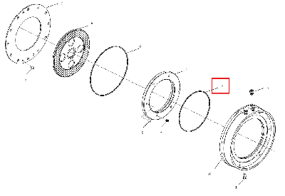 Наружное уплотнение тормозного поршня 240100002160 (1.65.331/5105536-263.6*3.4*3.4)
