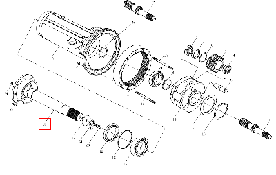 Полуось 240100138033 (SZ1204-39S-010-1A)