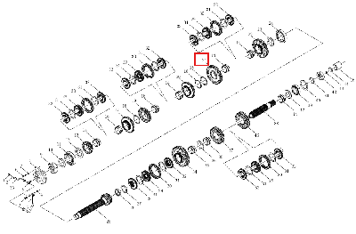 Шестерня 2-й передачи 240100158798 (LG1504-1-37-107)