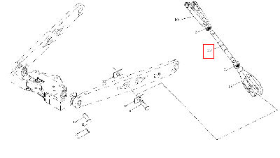 Тяга механизма задней навески 240100175498 (SZ1204-56D-040)