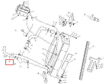Патрубок выпускного шланга радиатора 240100213298 (SZ2204-3-19A-011)