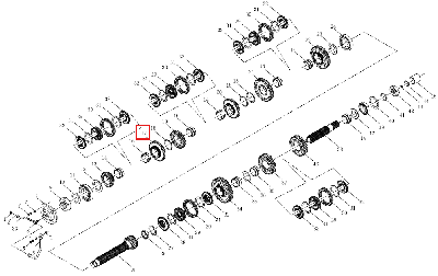 Шестерня КПП ведомая 240100158804 (LG1504-1-37-113)