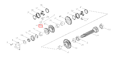Шестерня 240100027227 (804C-1.37A.013)
