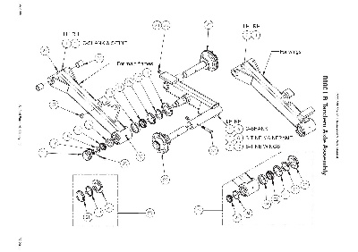 Поперечина подвижная правая балансир с 8000 осью C5541R (10009887)