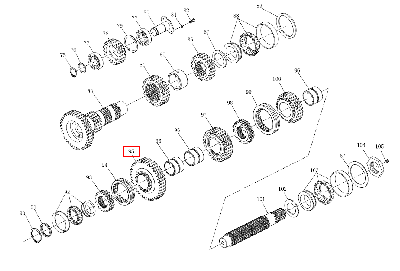 Шестерня пониженного режима 240100154592 (1204.37.129SZ)