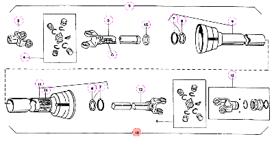Кардан 32761 1000 RPM