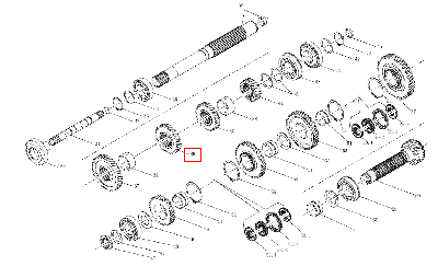 Шестерня 3-й передачи ведущая 240100146829 (1604-1.37B.105-1A)