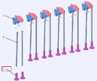 Толкатель клапана 240100389472 (S00002893+02)