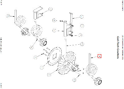 Стойка пружинная левая с осью A8050LW (10004257)