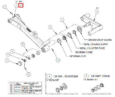 Стойка балансира правая C4542WR (10009720)