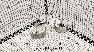 Вкладыш шатунный нижний 910303005611 (S00004366+01)