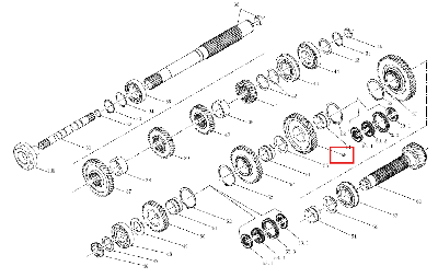 Шестерня 2-й передачи ведомая 240100154784 (LX2004.37.118)