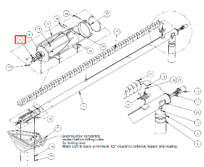 Подшипник шнека GB206-17