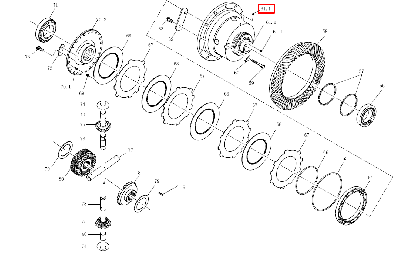 Винт 210104100015 (GB/T73 M8*8-14H)