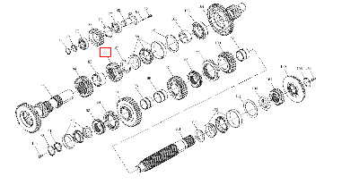 Шестерня заднего хода ведущая 240100154593 (1204.37.130SZ)