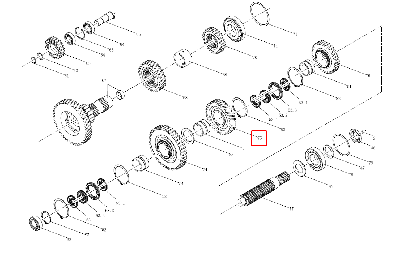 Шестерня среднего режима 240100146835 (LX2004.37.122A)