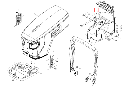 Опора капота задняя 240100264002 (LY1004-3-47A-0103)