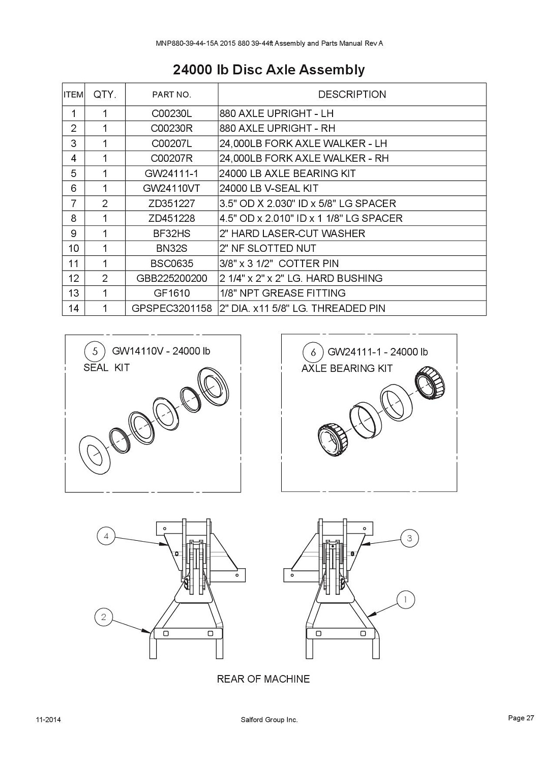 Комплект подшипников 24000 ступицы GW24111-1 (10017988)