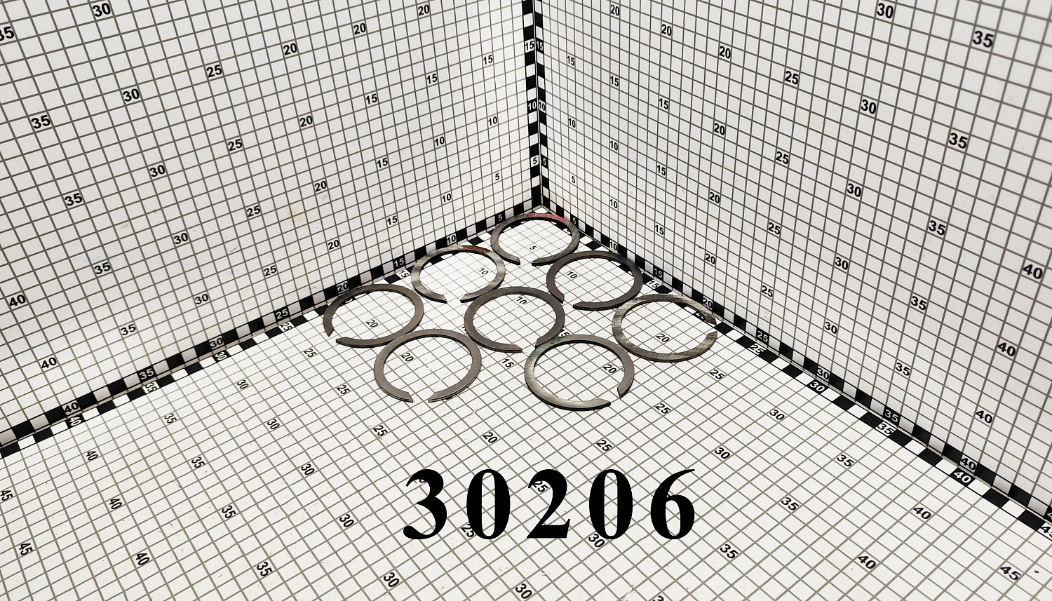 Комплект регулировочных шайб редуктора 30206
