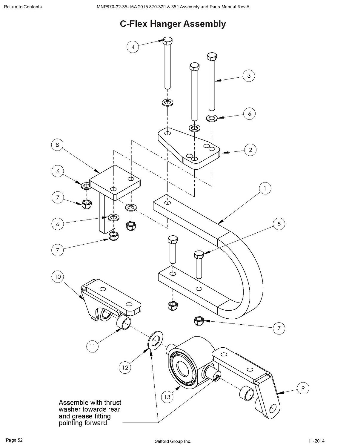Болт с шестигранной головкой 3/4"х8 1/2" B1285H (10007168)