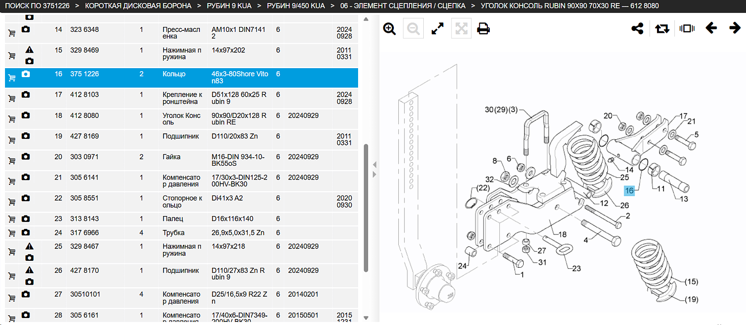 Кольцо 46x3-80 Shore Viton83 3751226